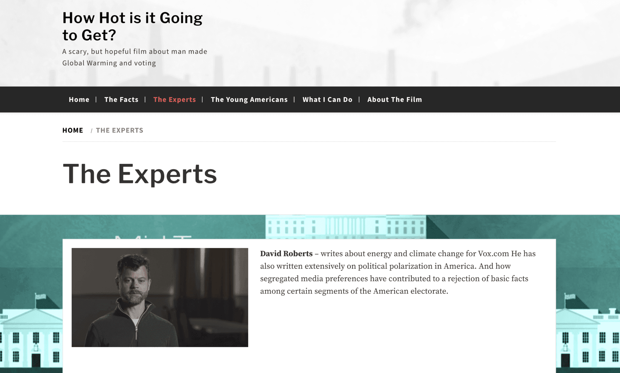 Screenshot of https://www.howhotisitgoingtoget.com/